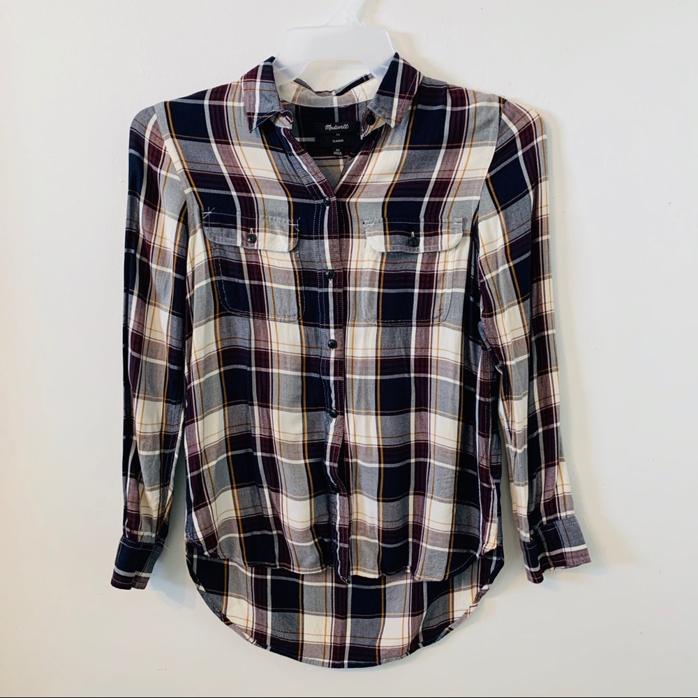 Madewell Classic Plaid Button Down Shirt